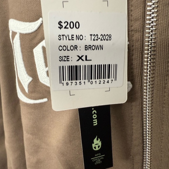 Tenacity XL brown hoodie - Picture 4 of 5